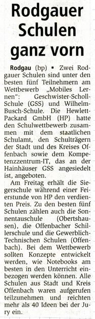 11.06.2008 / Offenbach Post