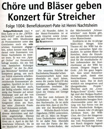 31.01.2009 / Offenbach Post