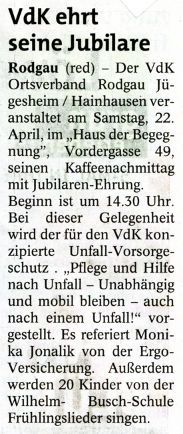 20.04.2017 / Rodgau Post