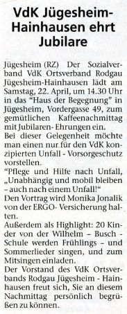 20.04.2017 / Rodgau Zeitung
